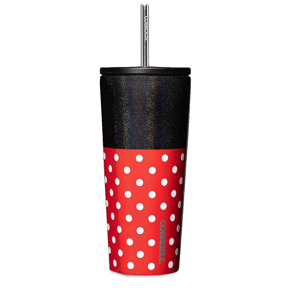 Minnie Mouse Polka Dot Stainless Steel Tumbler with Straw by Corkcicle