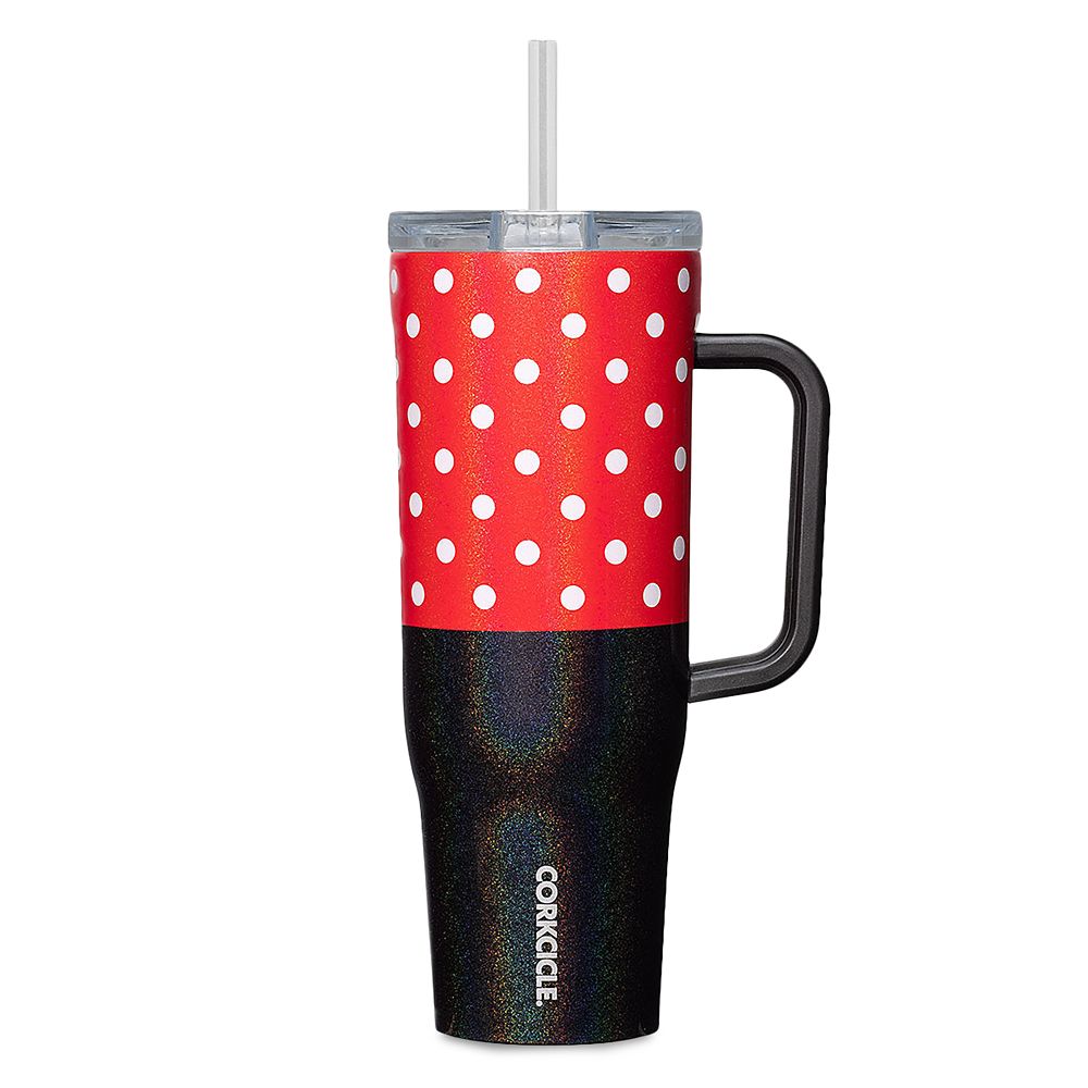 Minnie Mouse Polka Dot Stainless Steel Cruiser Cup with Straw by Corkcicle Official shopDisney