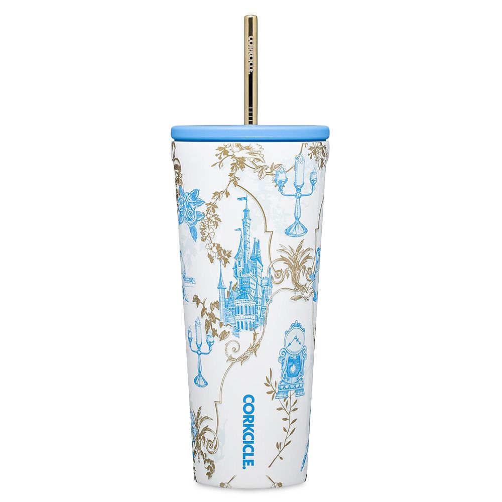 Beauty and the Beast Stainless Steel Tumbler with Straw by Corkcicle Official shopDisney