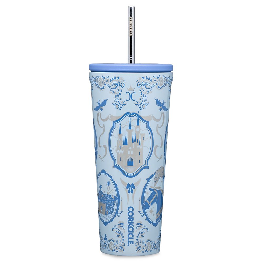 Cinderella Stainless Steel Tumbler with Straw by Corkcicle Official shopDisney