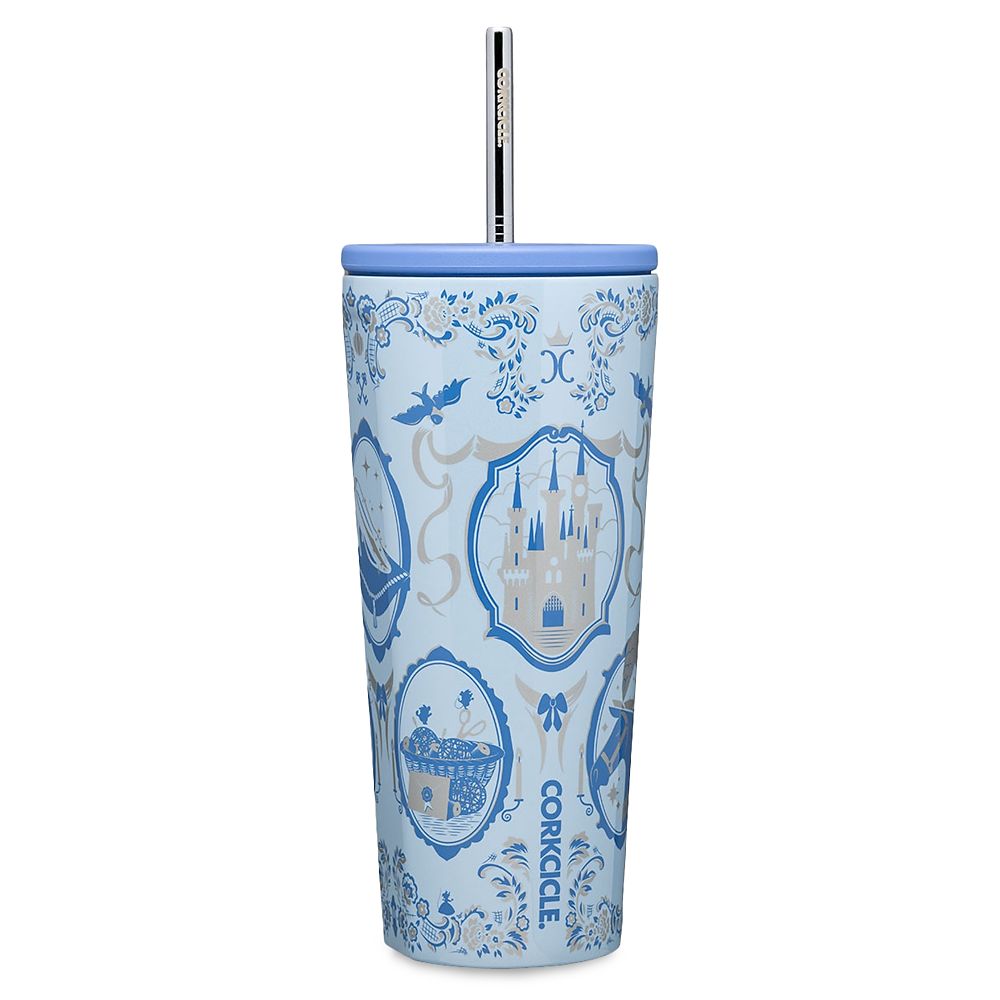 Cinderella Stainless Steel Tumbler with Straw by Corkcicle