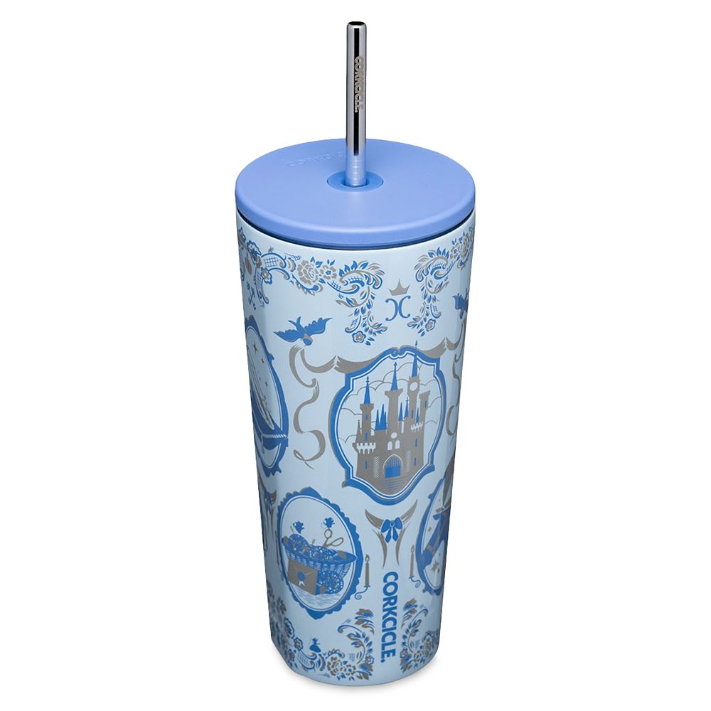 Cinderella Stainless Steel Tumbler with Straw by Corkcicle