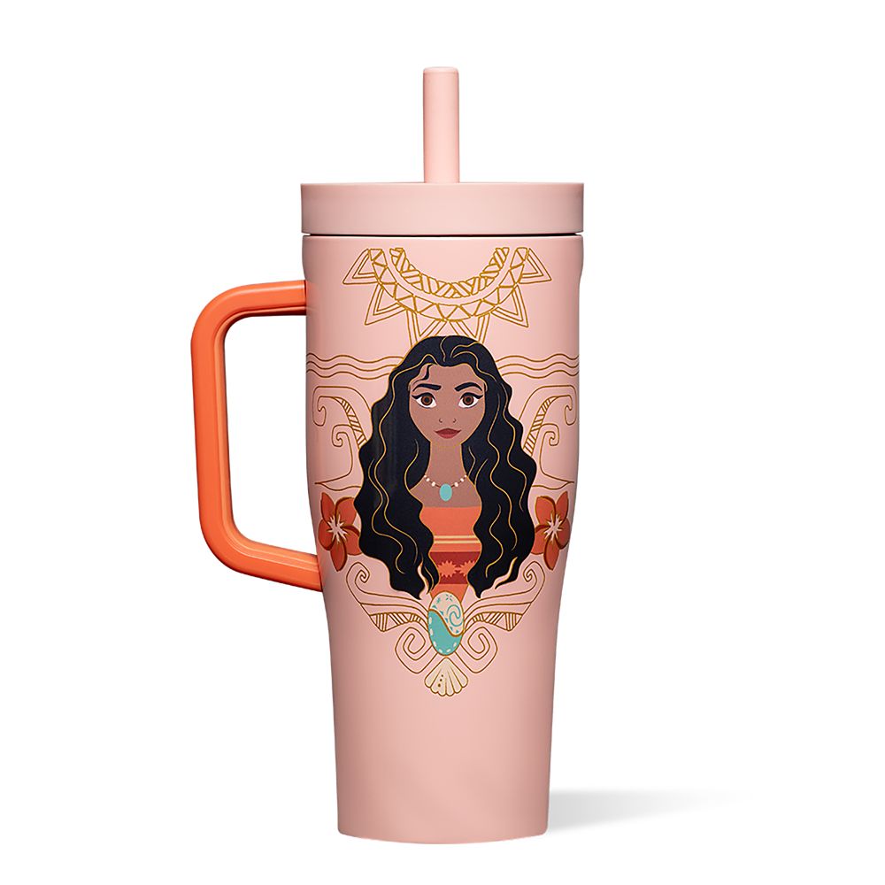 Moana Stainless Steel Cruiser Cup with Straw by Corkcicle  Disney Princess