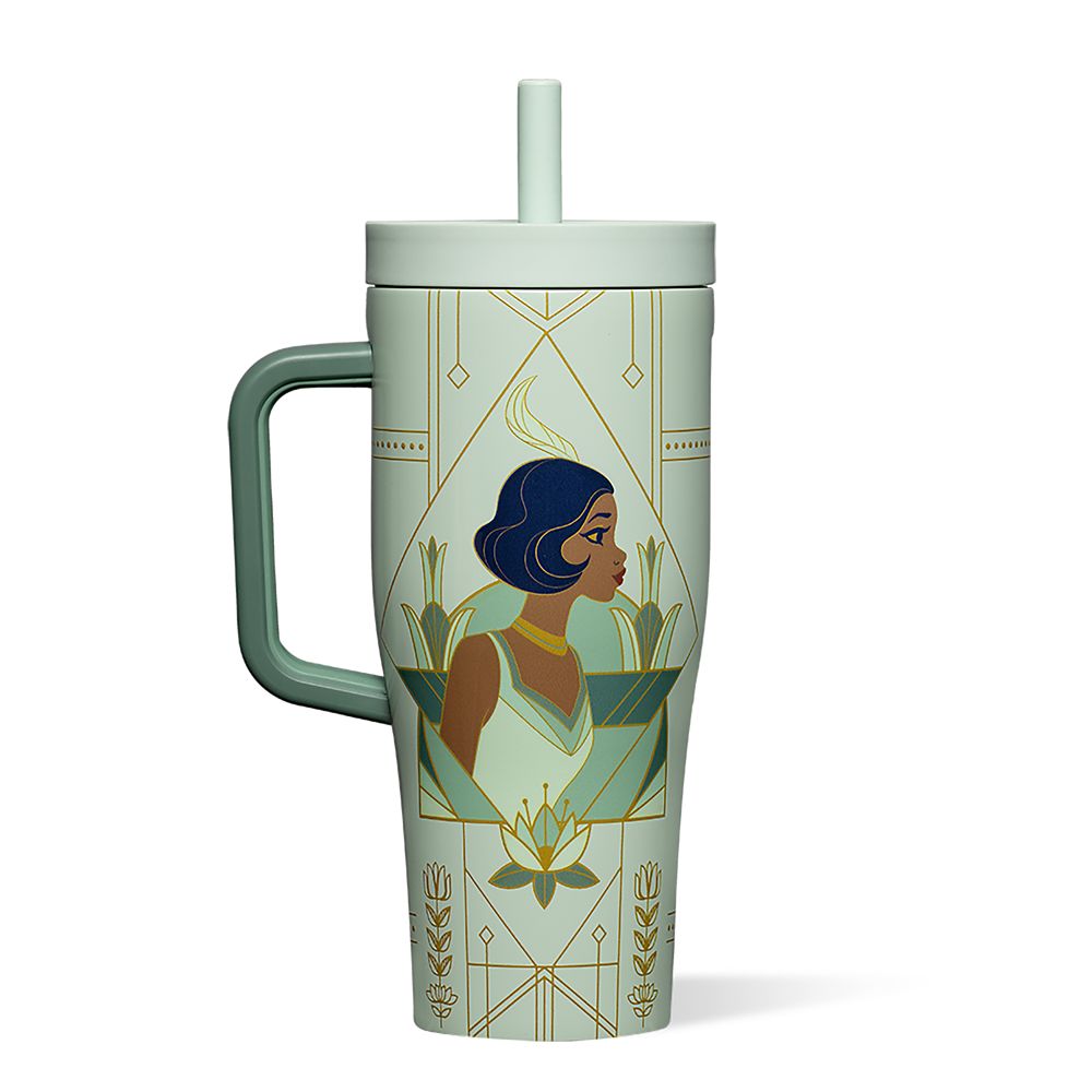 Tiana Stainless Steel Cruiser Cup with Straw by Corkcicle  Disney Princess