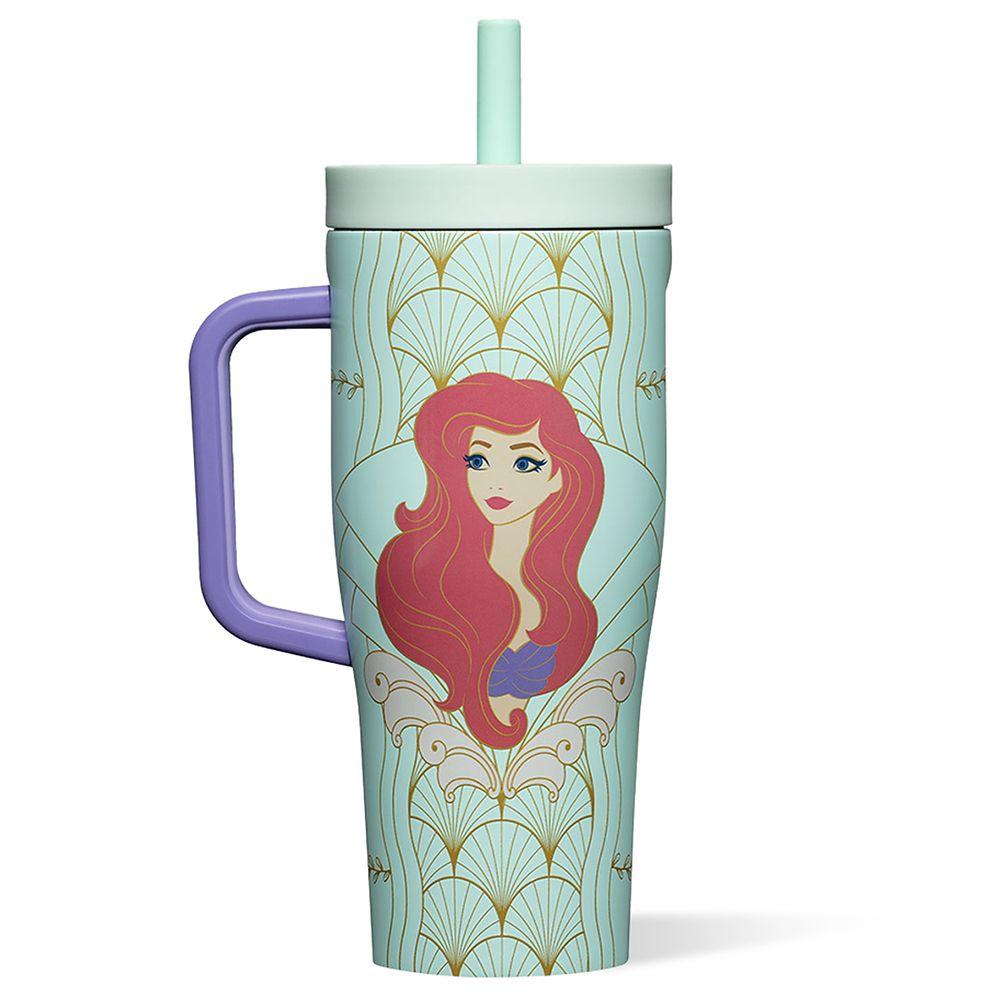 Ariel  Stainless Steel Cruiser Cup with Straw by Corkcicle &ndash; The Little Mermaid