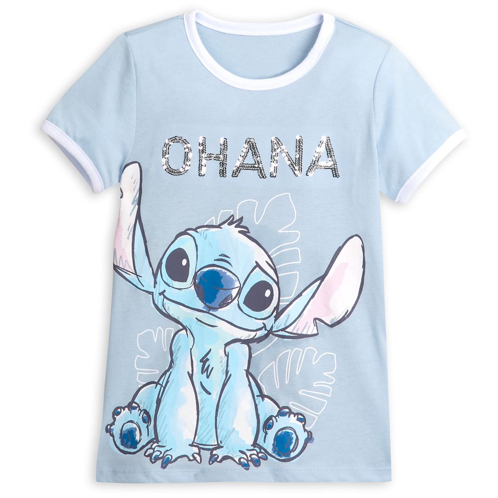 Stitch Fashion Ringer T-Shirt for Girls &ndash;&nbsp;Lilo & Stitch