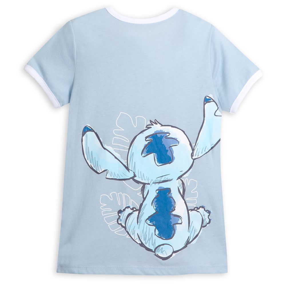Stitch Fashion Ringer T-Shirt for Girls &ndash;&nbsp;Lilo & Stitch