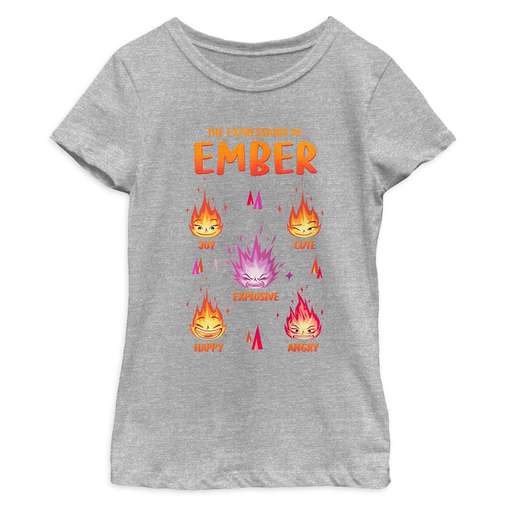 Ember Lumen ''The Expressions of Ember'' Heathered T-Shirt for Kids &ndash; Elemental
