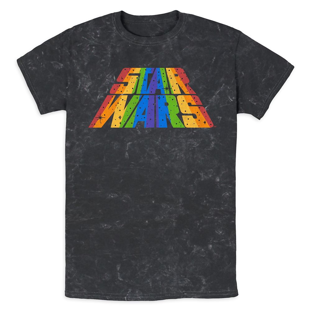 Star Wars Rainbow Logo T-Shirt for Adults &ndash; Stars Wars Pride Collection