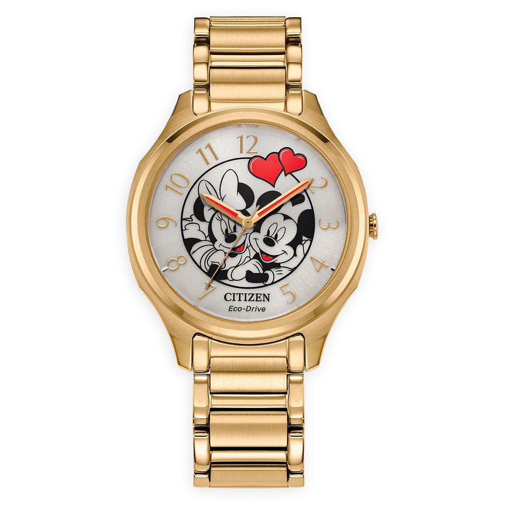 Mickey Mouse and Minnie Mouse in Love Watch by Citizen Official shopDisney