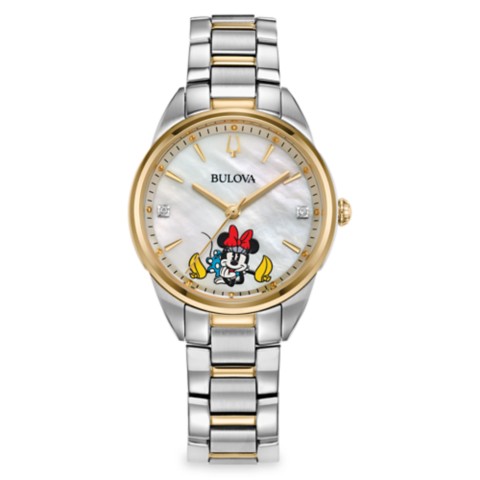 Bulova Minnie Mouse Stainless Steel Quartz Watch by