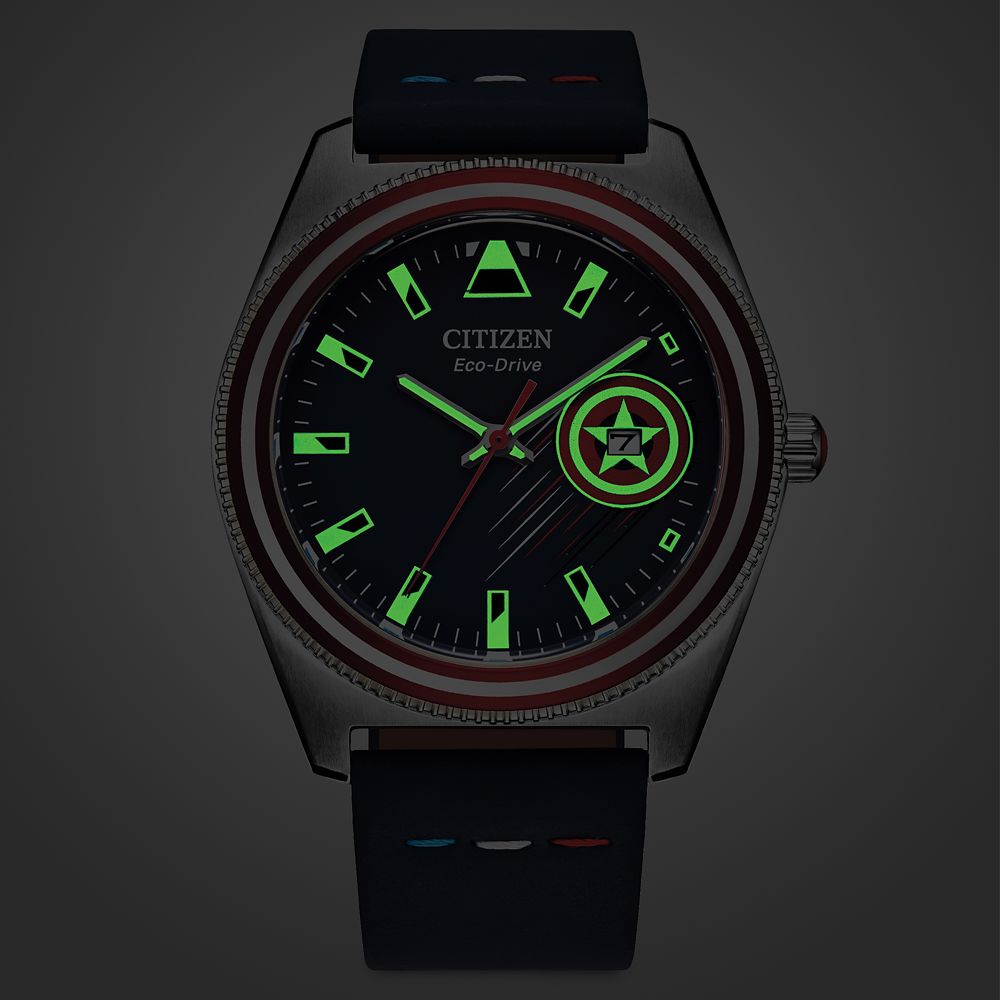Captain America Eco-Drive Watch for Adults by Citizen - Blue