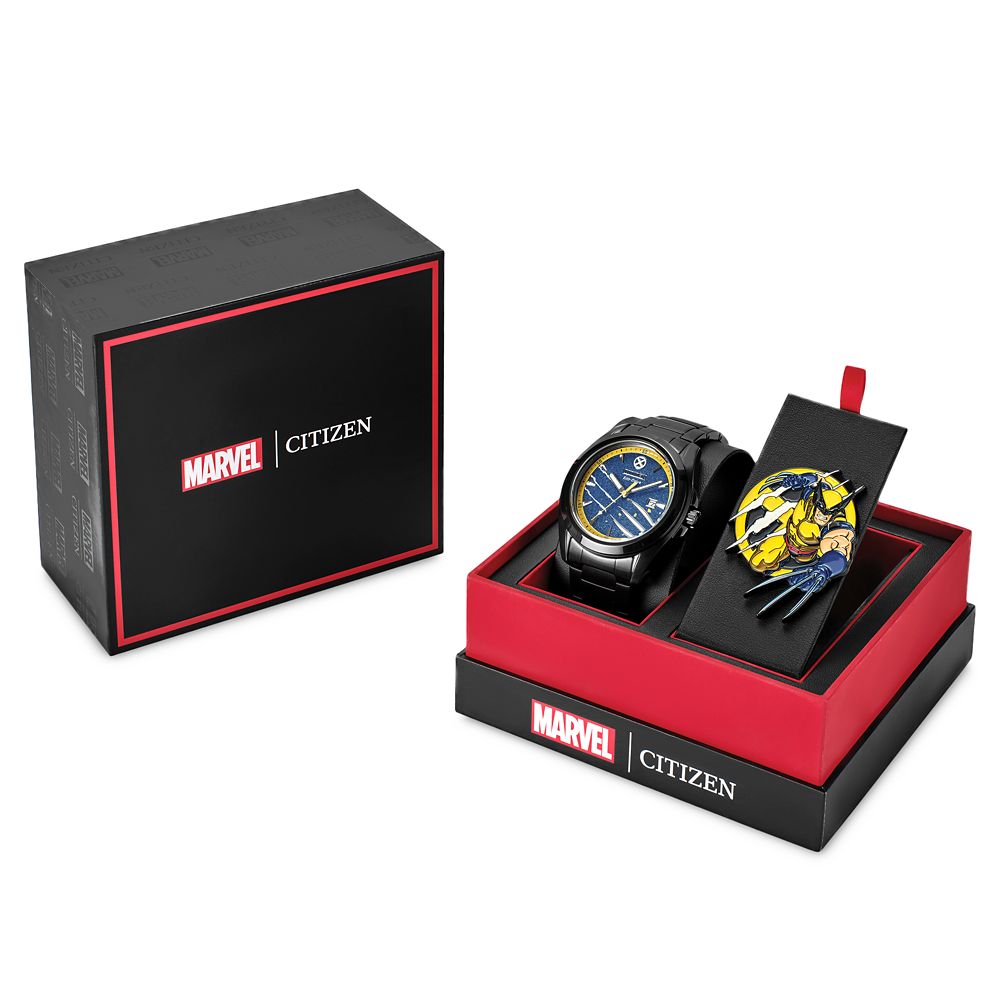 Wolverine Watch and Pin Box Set by Citizen