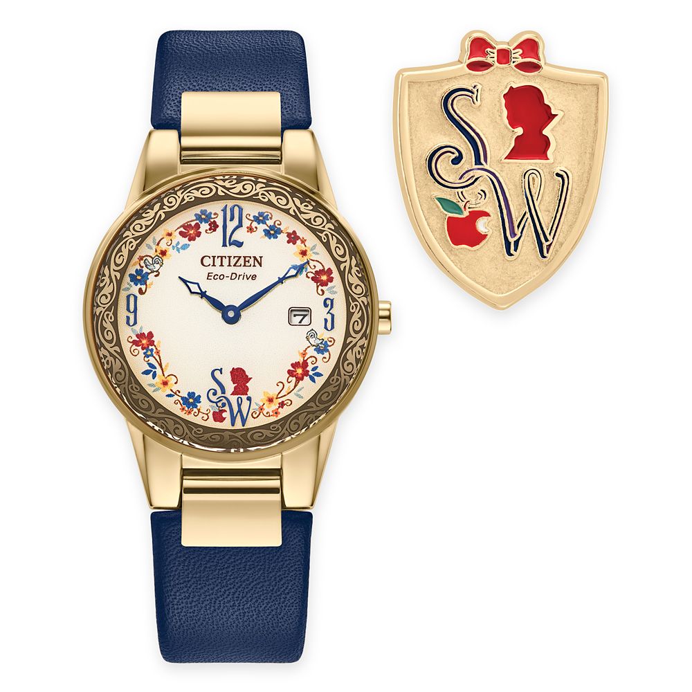 Snow White Watch with Pin Set for Women by Citizen