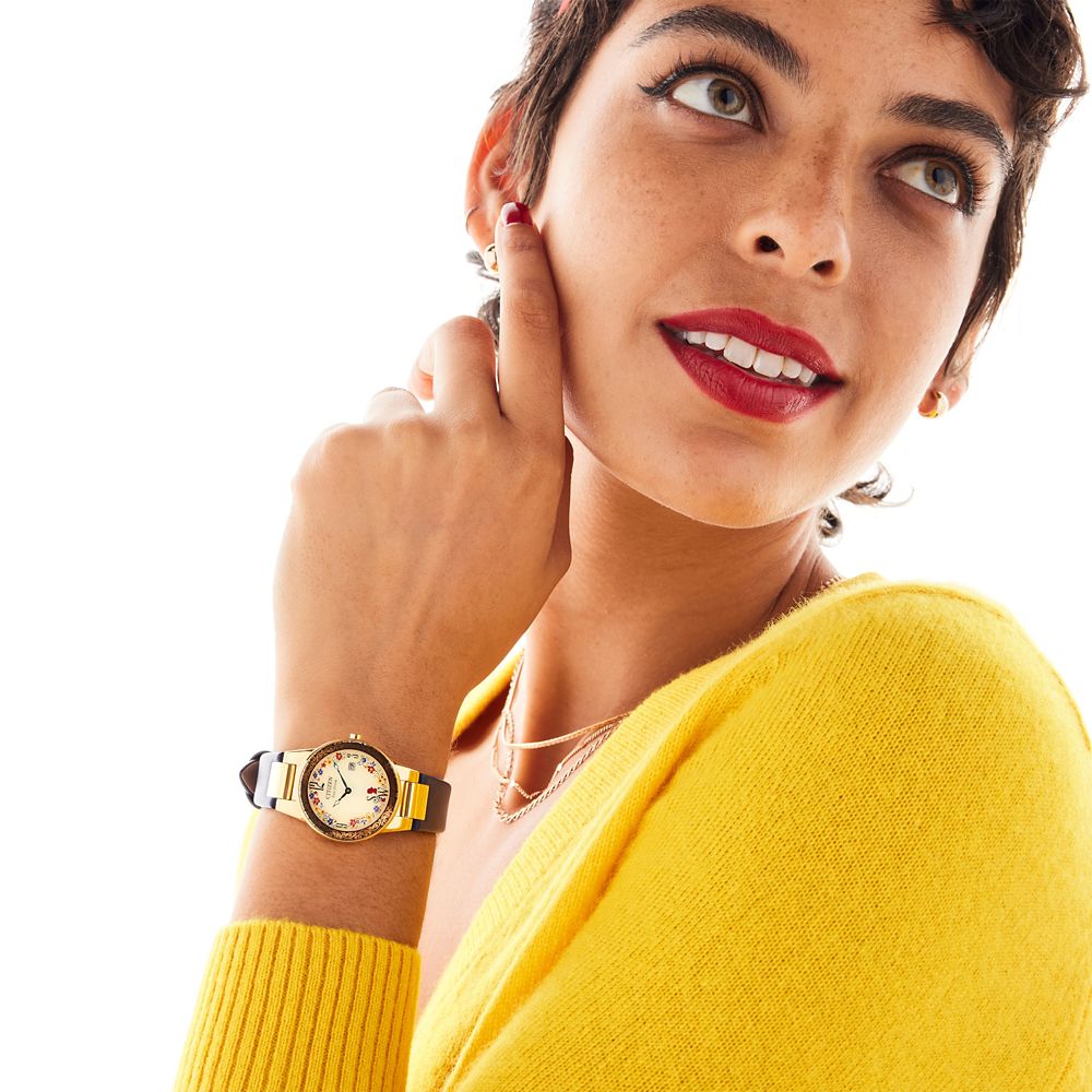 Snow White Watch with Pin Set for Women by Citizen