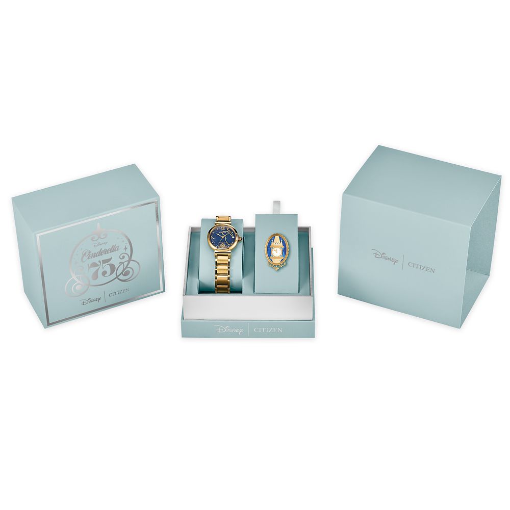 Cinderella 75th Anniversary Watch and Pin Set by Citizen &ndash; Limited Edition