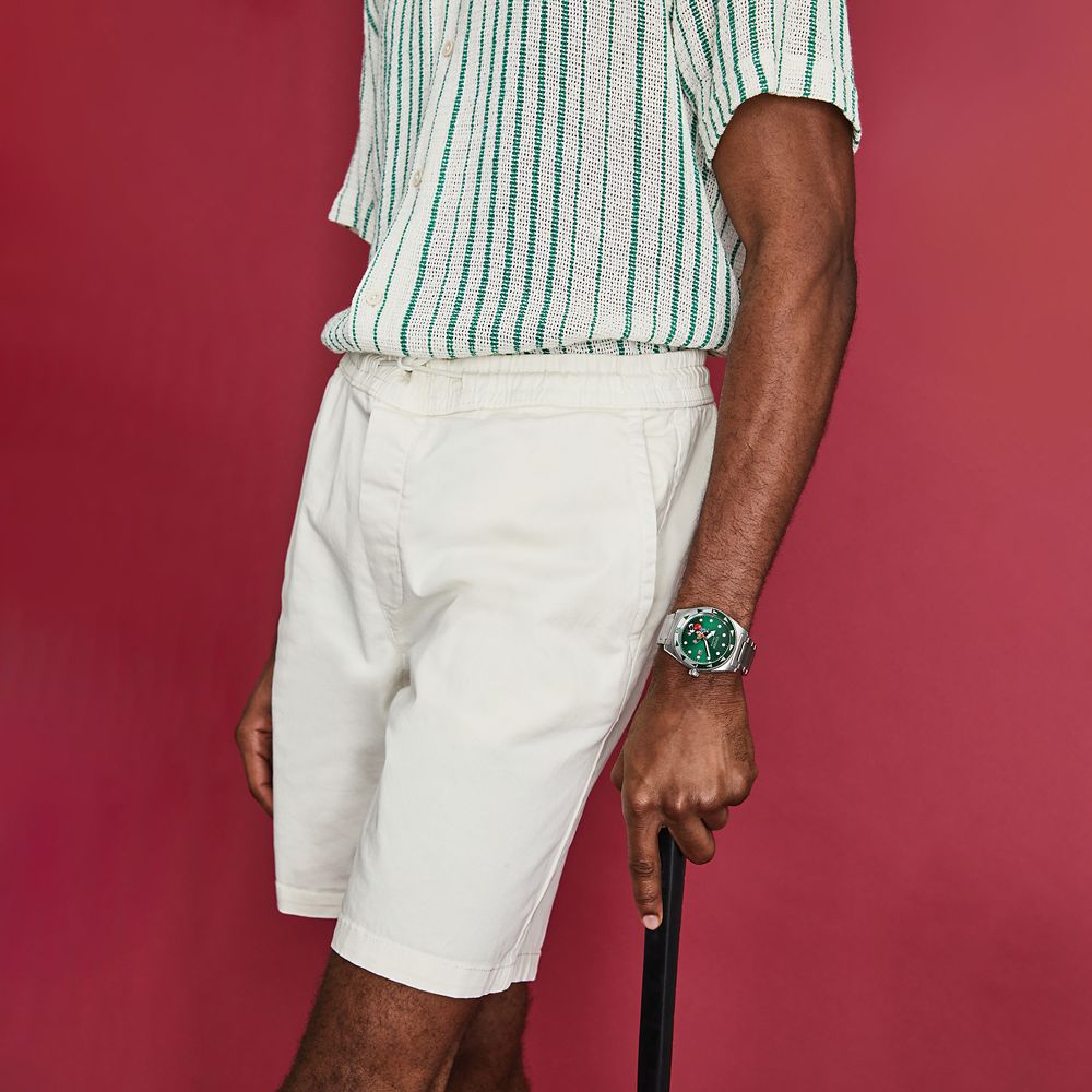 Mickey Mouse Golf Stainless Steel Eco-Drive Watch for Adults by Citizen