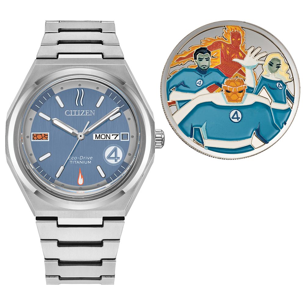 The Fantastic 4: First Steps Watch for Adults with Coin Set by