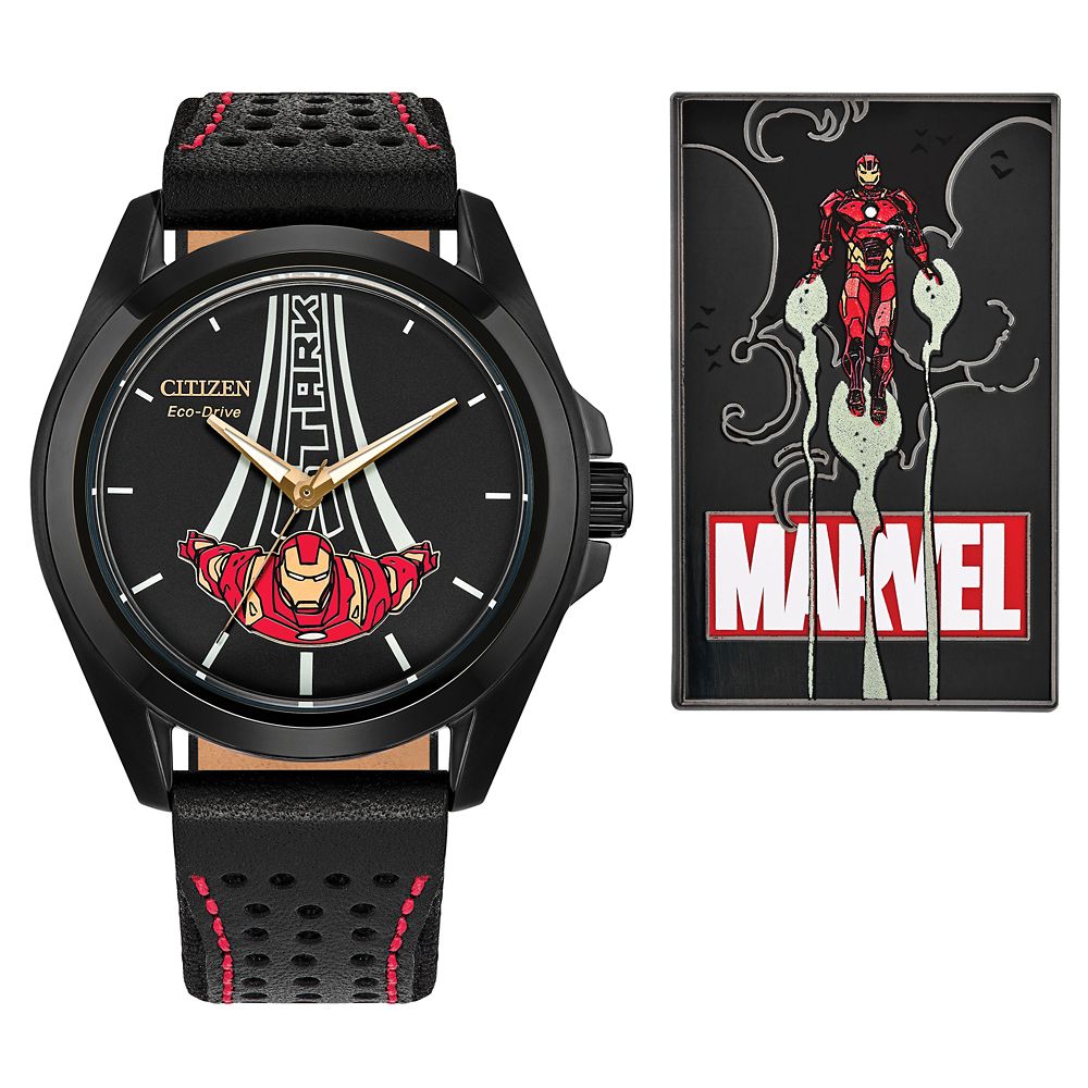 Iron Man Watch for Adults with Pin Set by Citizen