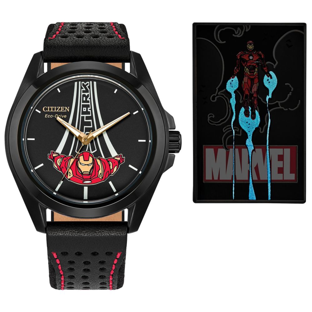 Iron Man Watch for Adults with Pin Set by Citizen