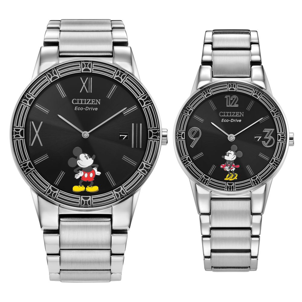 Mickey Mouse and Minnie Mouse Art Deco Watch Set by Citizen Official shopDisney