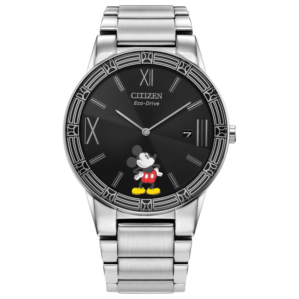 Mickey Mouse and Minnie Mouse Art Deco Watch Set by Citizen