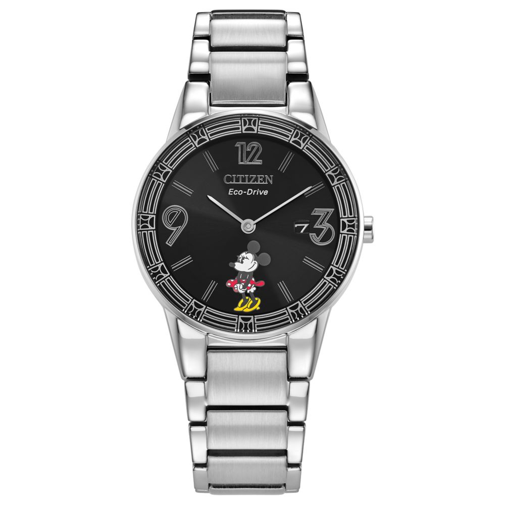 Mickey Mouse and Minnie Mouse Art Deco Watch Set by Citizen