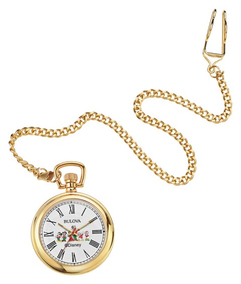 Bulova Mickey Mouse and Friends Holiday Pocket Watch by Bulova – Disney Store Exclusive