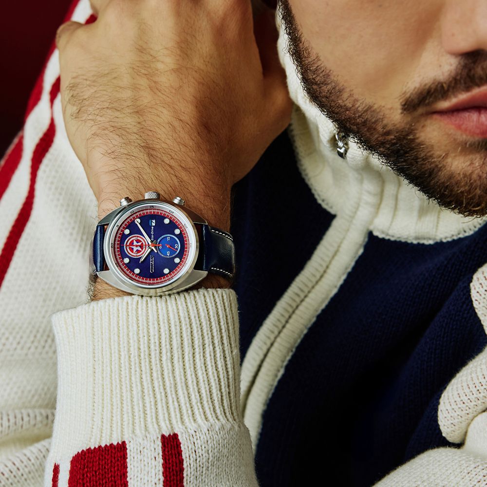 Captain America 85th Anniversary Watch and Coin Set for Adults by Citizen