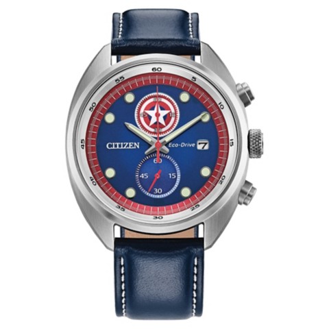 Citizen Captain America 85th Anniversary Watch and Coin Set for Adults by