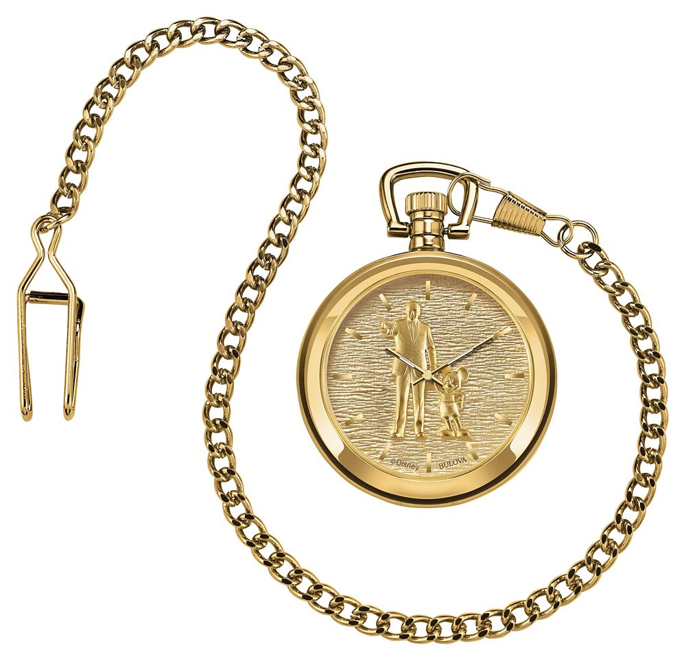 Walt Disney and Mickey Mouse ''Partners'' Pocket Watch by Bulova