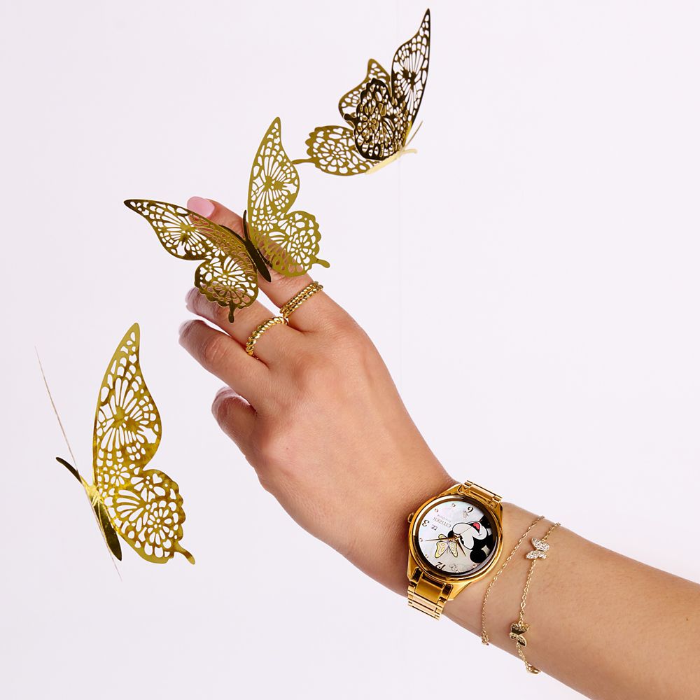 Mickey and Minnie Mouse Watch and Pin Set for Women by Citizen &ndash; Limited Edition