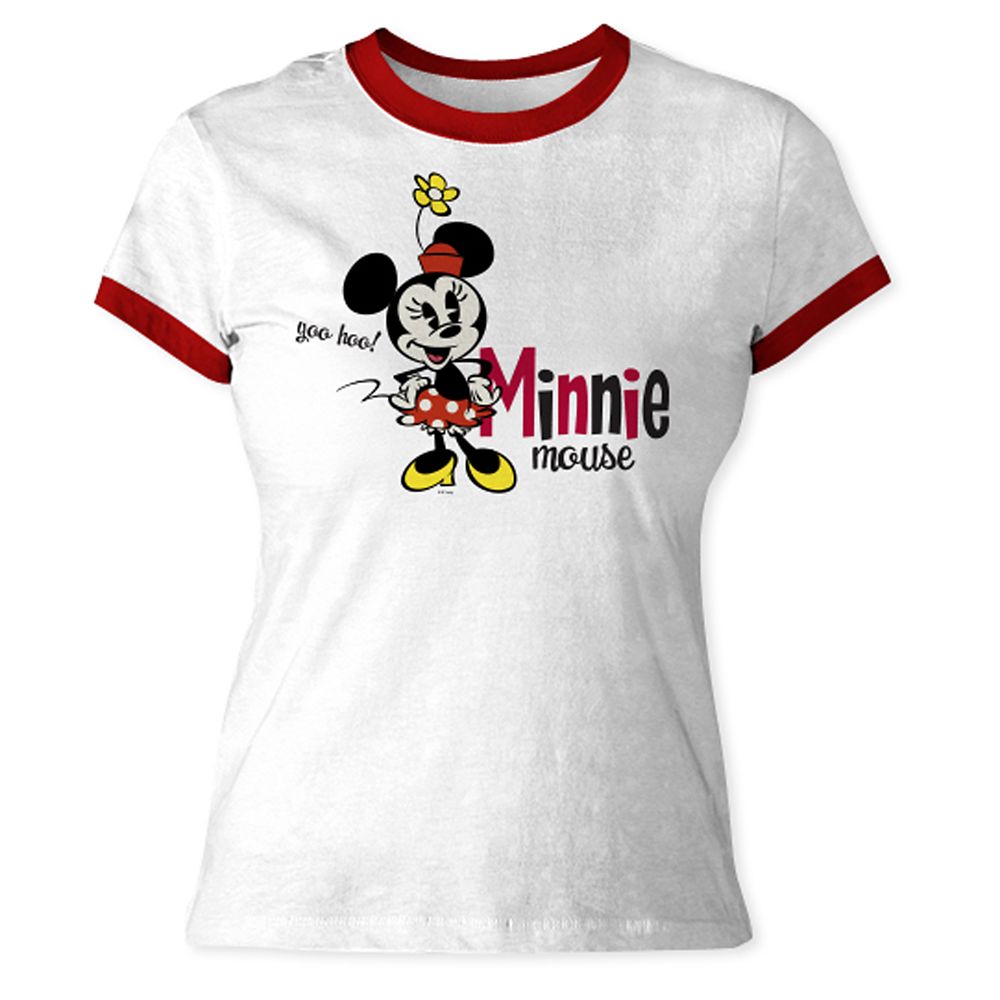 Mickey Mouse Shorts Ringer Tee for Women  Customizable Official shopDisney