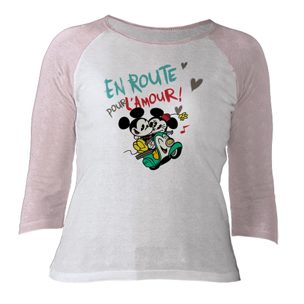 Mickey Mouse Croissant de Triomphe Raglan Tee for Women  Customizable Official shopDisney