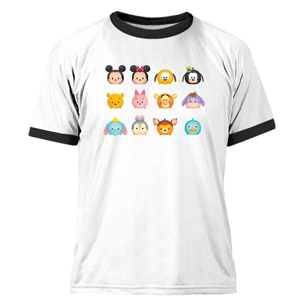 ''Tsum Tsum'' Grid Ringer Tee for Men – Customizable