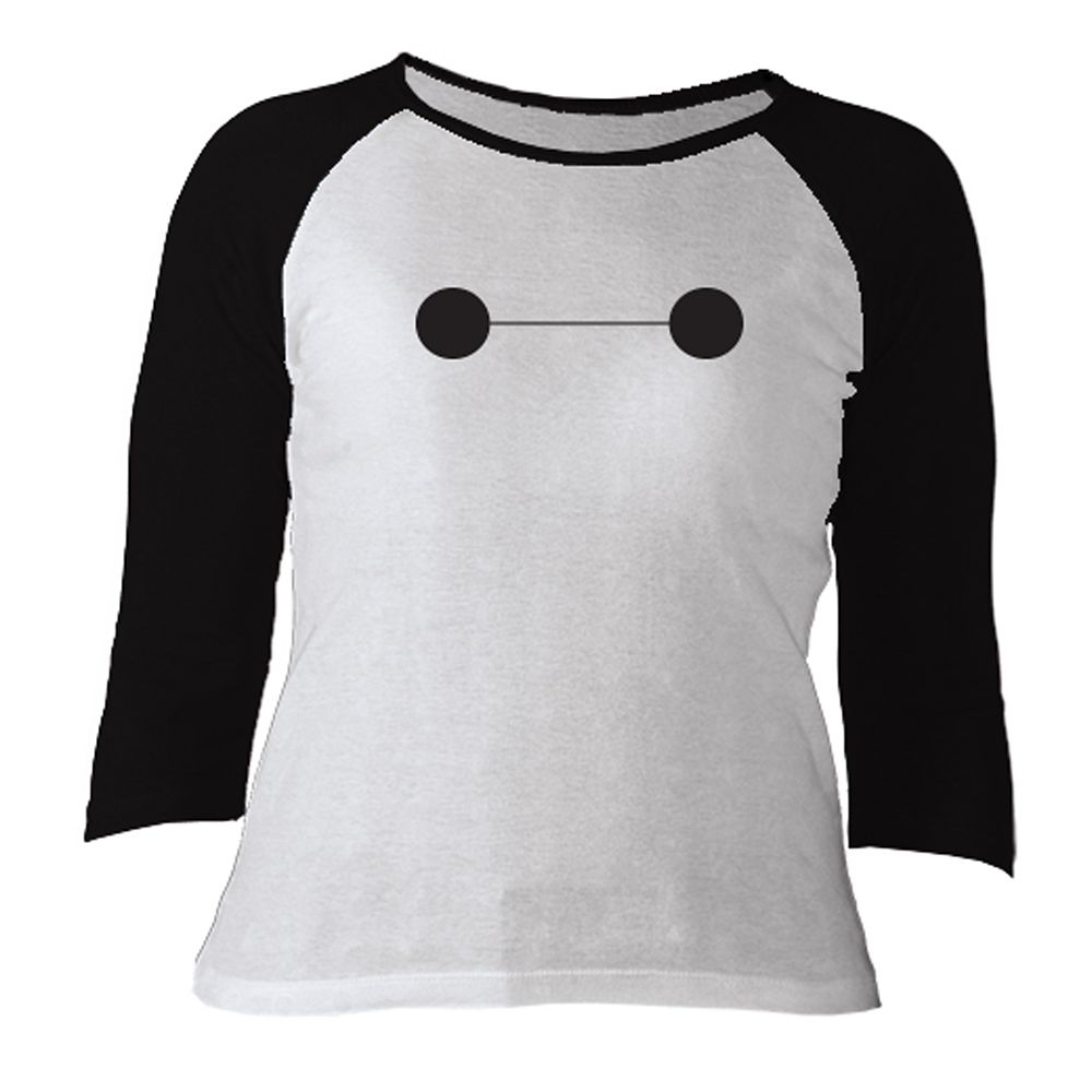 Big Hero 6 Baymax Raglan Long Sleeve Tee for Women Customizable Official shopDisney