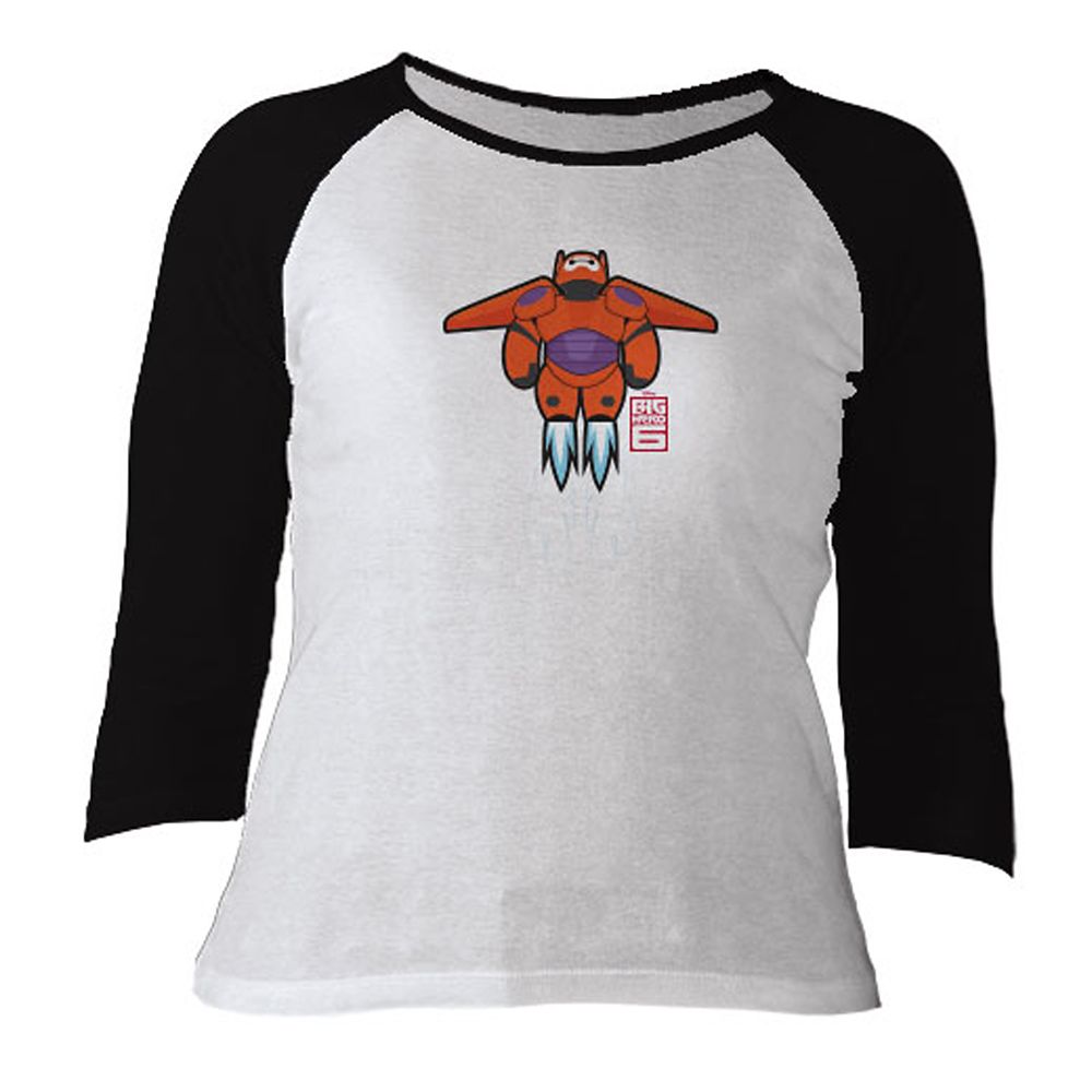 Big Hero 6 Baymax Mech Raglan Long Sleeve Tee for Women  Customizable Official shopDisney