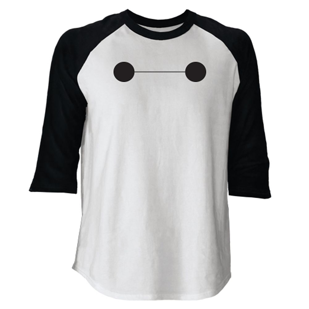 Big Hero 6 Baymax Raglan Long Sleeve Tee for Men Customizable Official shopDisney