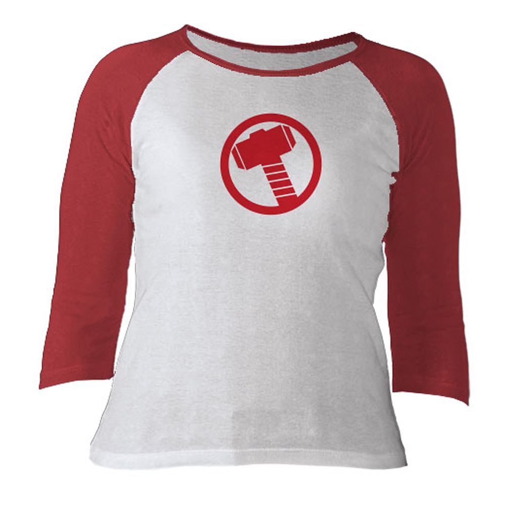 Thor Long Sleeve Raglan Tee for Women  Customizable Official shopDisney