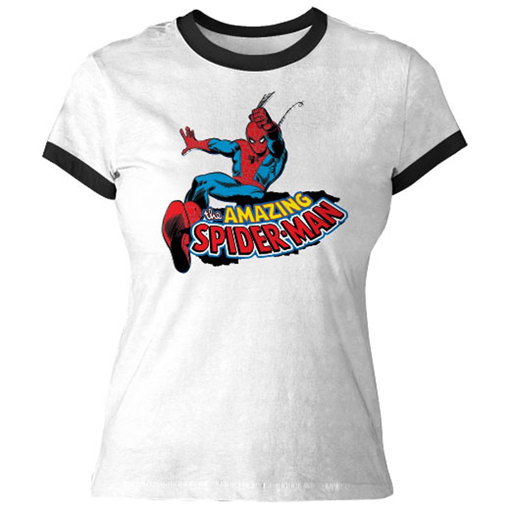 Spider-Man Ringer Tee for Women Customizable Official shopDisney