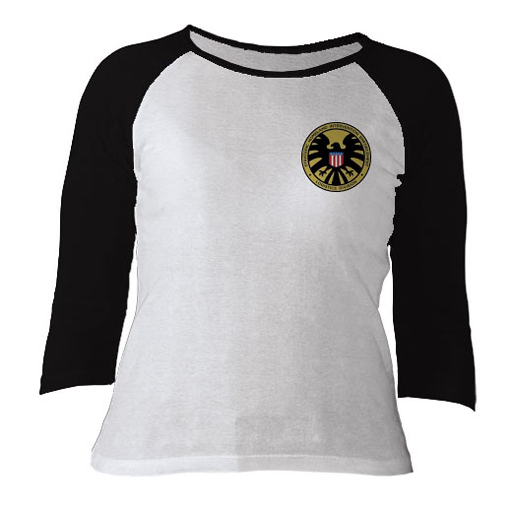 S.H.I.E.L.D. Raglan Long Sleeve Tee for Women  Customizable Official shopDisney