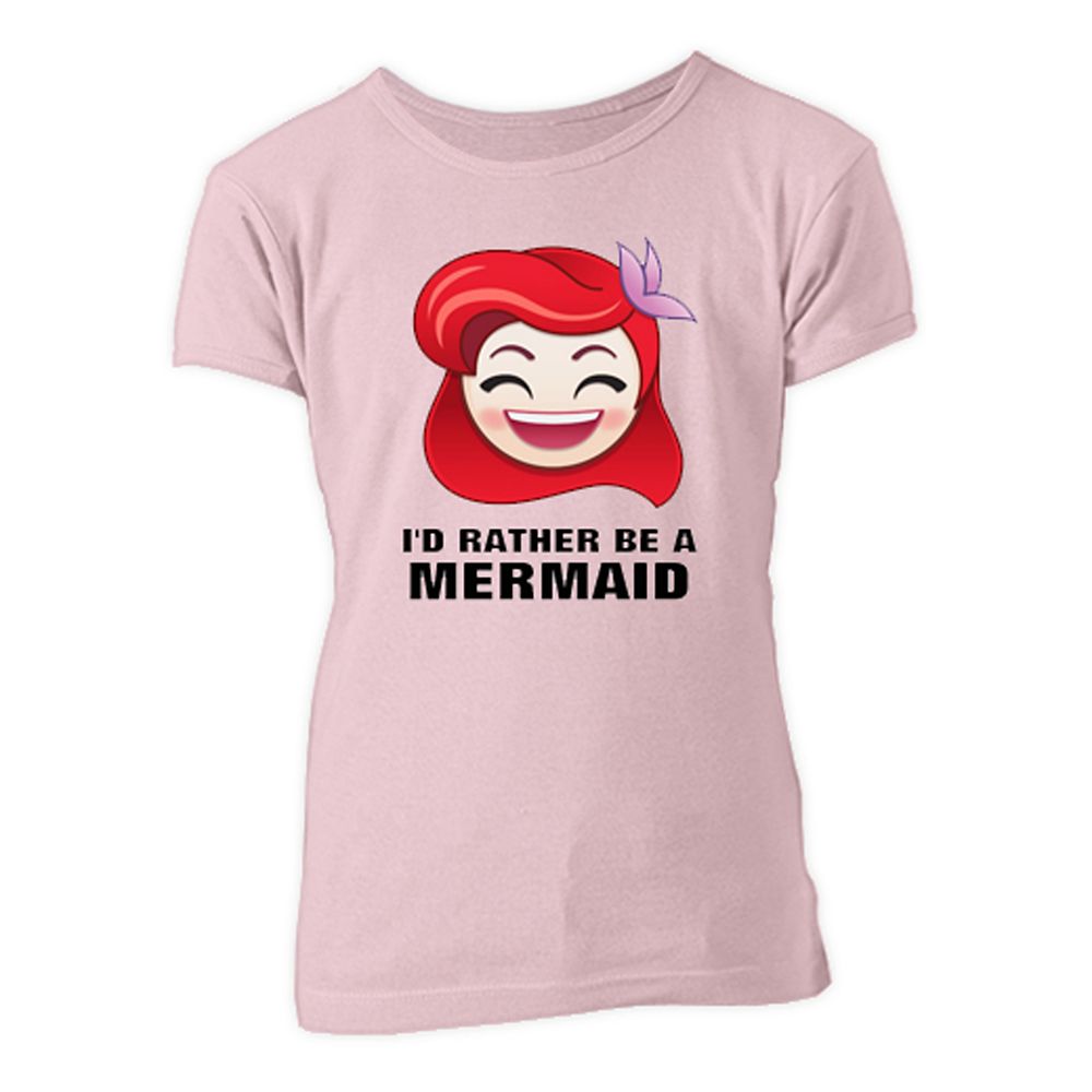 The Little Mermaid Emoji Tee for Girls  Customizable Official shopDisney