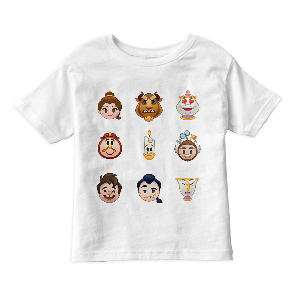 Beauty and the Beast Emoji Tee for Kids  Customizable Official shopDisney