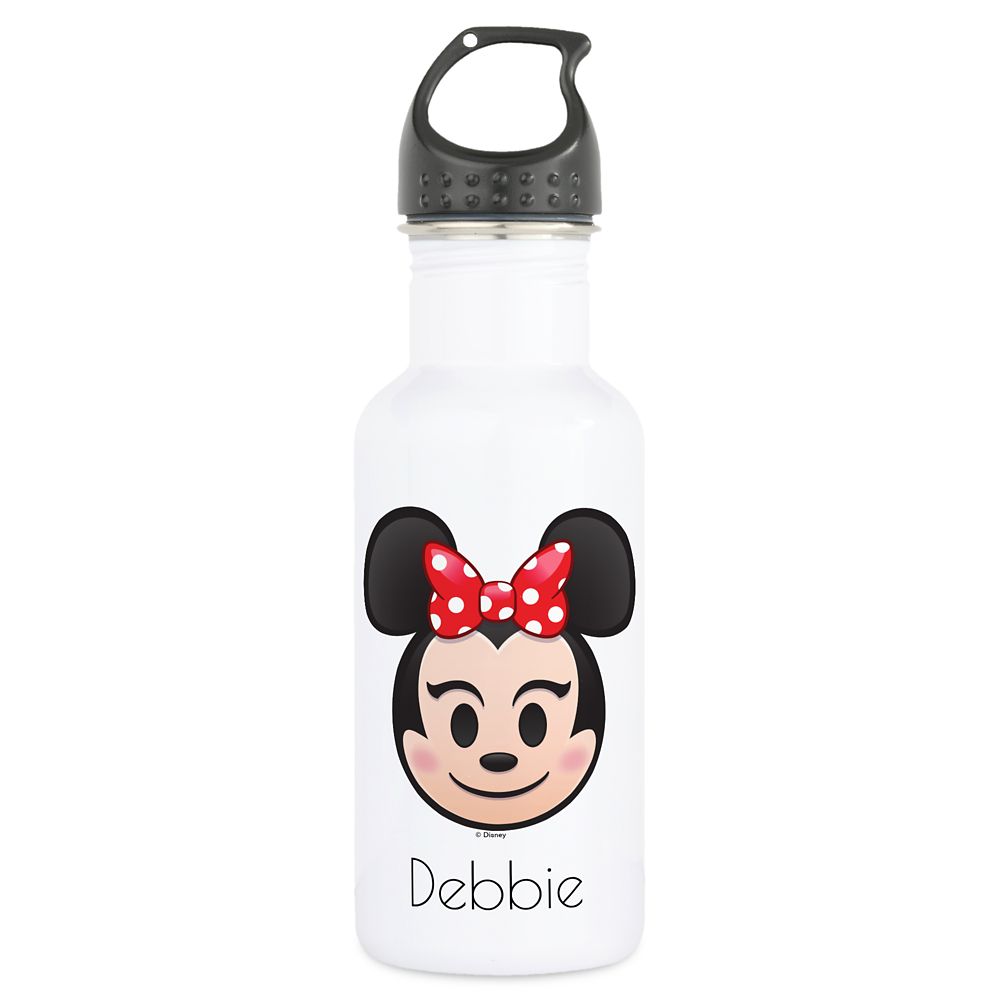 Minnie Mouse Emoji Water Bottle Customizable Official shopDisney