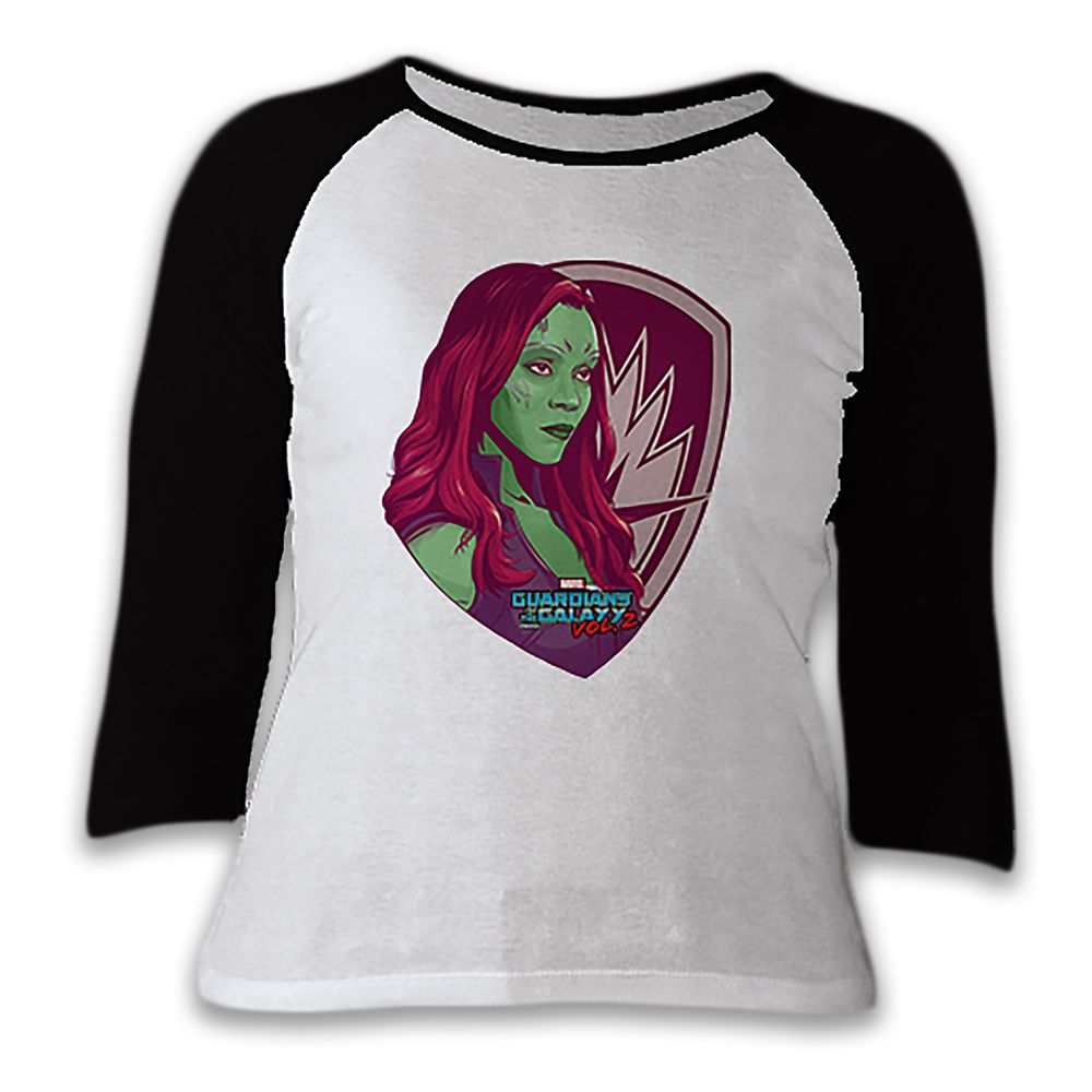 Gamora Raglan Tee for Women Guardians of the Galaxy Vol. 2 Customizable Official shopDisney