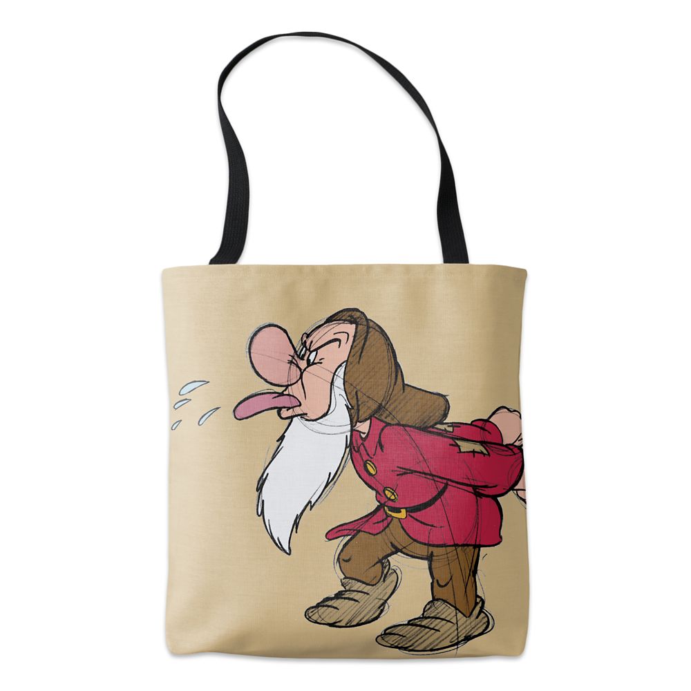 Grumpy Sketch Tote  Customizable Official shopDisney