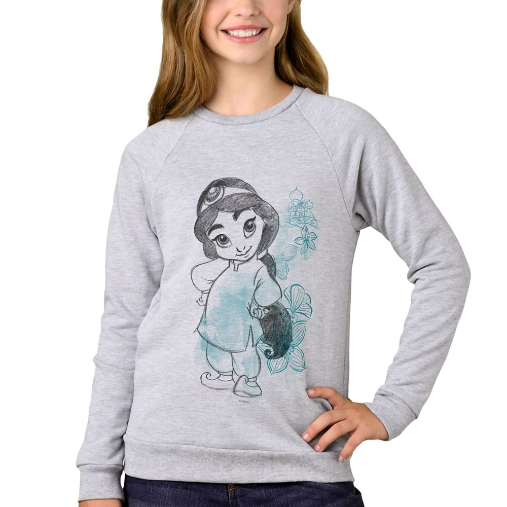 Jasmine Disney Animators' Collection Sweatshirt for Kids – Customizable