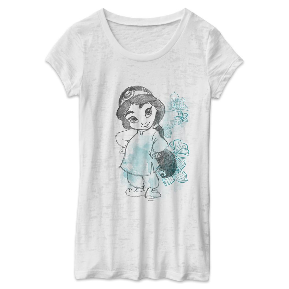 Jasmine Disney Animators' Collection Burnout T-Shirt for Women – Customizable