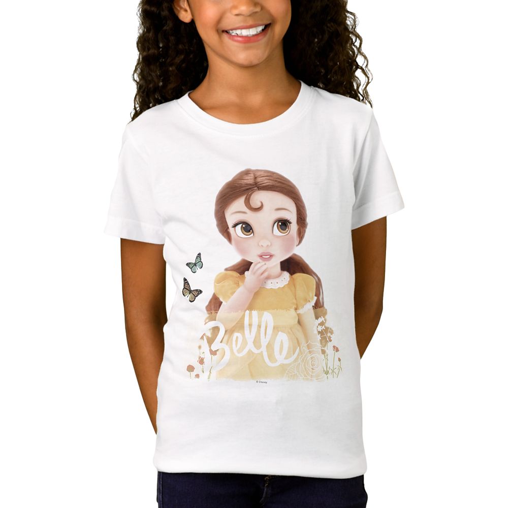 Belle Disney Animators' Collection T-Shirt for Girls – Customizable