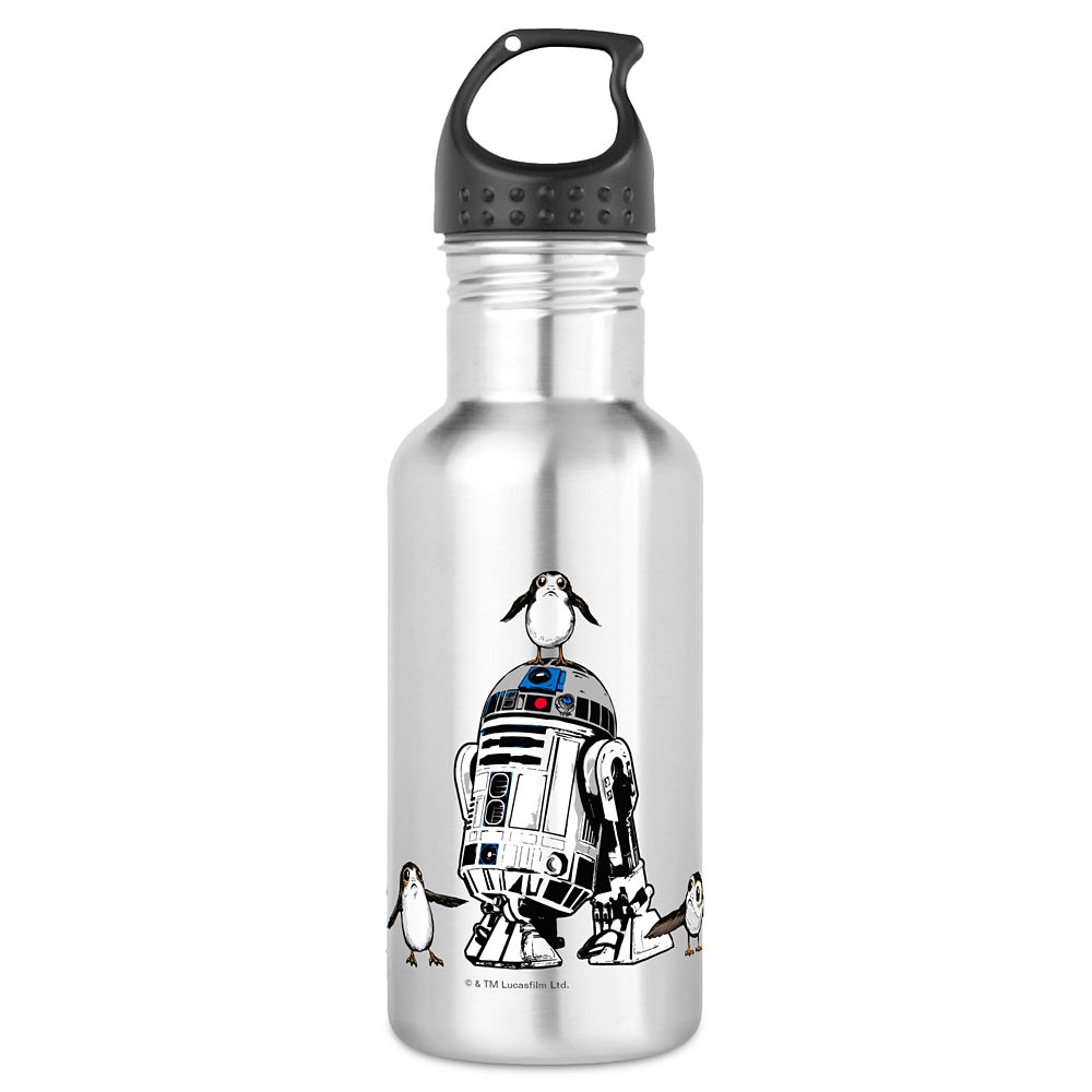 Star Wars: The Last Jedi R2-D2 & Porgs Water Bottle – Customizable